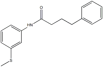 N-[3-(methylsulfanyl)phenyl]-4-phenylbutanamide Structure