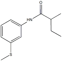 2-methyl-N-[3-(methylsulfanyl)phenyl]butanamide Structure