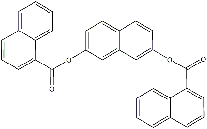 7-(1-naphthoyloxy)-2-naphthyl 1-naphthoate 구조식 이미지