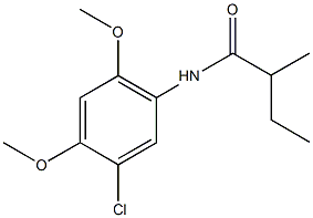 N-(5-chloro-2,4-dimethoxyphenyl)-2-methylbutanamide Structure