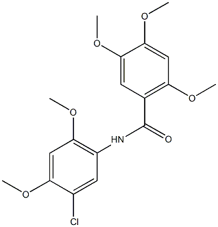 N-(5-chloro-2,4-dimethoxyphenyl)-2,4,5-trimethoxybenzamide Structure