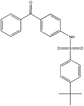 N-(4-benzoylphenyl)-4-tert-butylbenzenesulfonamide 구조식 이미지