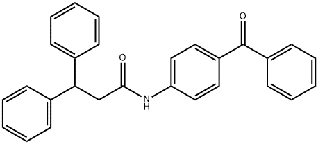 N-(4-benzoylphenyl)-3,3-diphenylpropanamide Structure