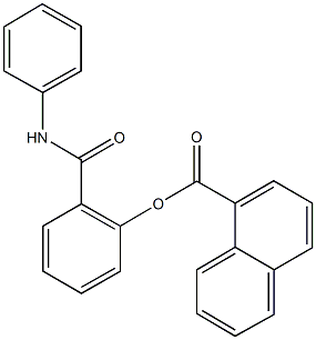 2-(anilinocarbonyl)phenyl 1-naphthoate Structure