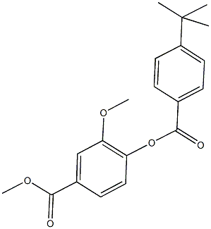 methyl 4-[(4-tert-butylbenzoyl)oxy]-3-methoxybenzoate 구조식 이미지