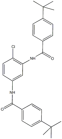 4-tert-butyl-N-{5-[(4-tert-butylbenzoyl)amino]-2-chlorophenyl}benzamide Structure