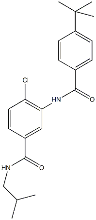 3-[(4-tert-butylbenzoyl)amino]-4-chloro-N-isobutylbenzamide 구조식 이미지