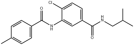 4-chloro-N-isobutyl-3-[(4-methylbenzoyl)amino]benzamide Structure