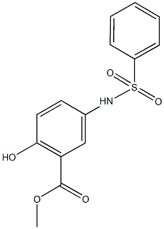 methyl 2-hydroxy-5-[(phenylsulfonyl)amino]benzoate Structure