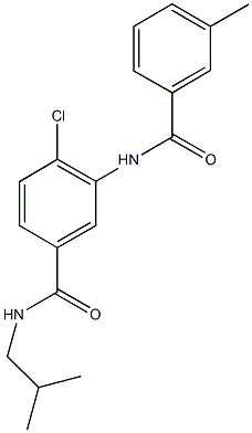 4-chloro-N-isobutyl-3-[(3-methylbenzoyl)amino]benzamide Structure