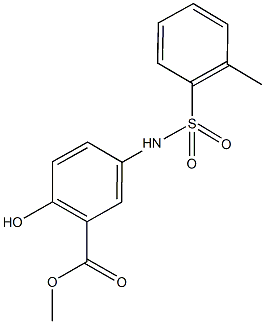 methyl 2-hydroxy-5-{[(2-methylphenyl)sulfonyl]amino}benzoate Structure