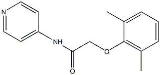 2-(2,6-dimethylphenoxy)-N-(4-pyridinyl)acetamide 구조식 이미지