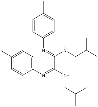 N~1~,N~2~-diisobutyl-N'~1~,N'~2~-bis(4-methylphenyl)ethanediimidamide Structure