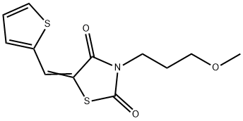 3-(3-methoxypropyl)-5-(2-thienylmethylene)-1,3-thiazolidine-2,4-dione 구조식 이미지