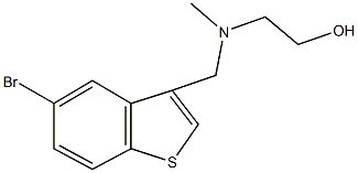 2-[[(5-bromo-1-benzothien-3-yl)methyl](methyl)amino]ethanol 구조식 이미지