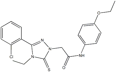 2-[3-(2-chlorophenyl)-4-ethyl-5-thioxo-4,5-dihydro-1H-1,2,4-triazol-1-yl]-N-(4-ethoxyphenyl)acetamide Structure