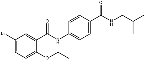 5-bromo-2-ethoxy-N-{4-[(isobutylamino)carbonyl]phenyl}benzamide Structure