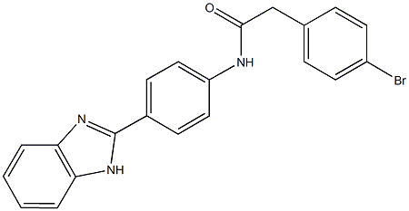 N-[4-(1H-benzimidazol-2-yl)phenyl]-2-(4-bromophenyl)acetamide Structure