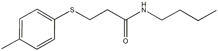 N-butyl-3-[(4-methylphenyl)sulfanyl]propanamide 구조식 이미지