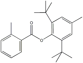 2,6-ditert-butyl-4-methylphenyl 2-methylbenzoate Structure