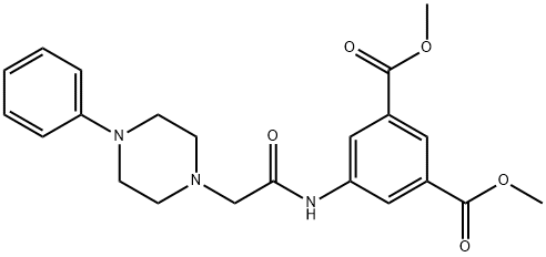 dimethyl5-{[(4-phenyl-1-piperazinyl)acetyl]amino}isophthalate 구조식 이미지