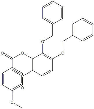 6-acetyl-2,3-bis(benzyloxy)phenyl4-methoxybenzoate Structure