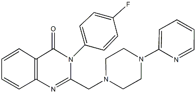 3-(4-fluorophenyl)-2-{[4-(2-pyridinyl)-1-piperazinyl]methyl}-4(3H)-quinazolinone Structure