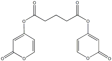 bis(2-oxo-2H-pyran-4-yl) pentanedioate 구조식 이미지