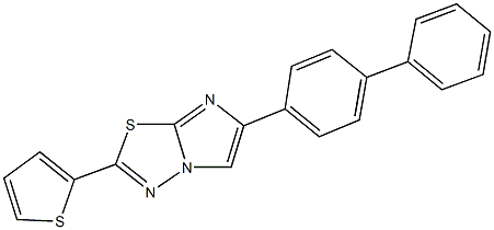 6-[1,1'-biphenyl]-4-yl-2-(2-thienyl)imidazo[2,1-b][1,3,4]thiadiazole Structure
