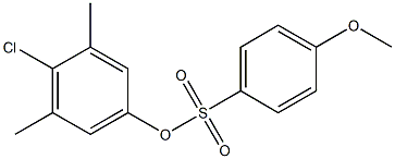 4-chloro-3,5-dimethylphenyl 4-methoxybenzenesulfonate Structure