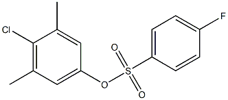 4-chloro-3,5-dimethylphenyl 4-fluorobenzenesulfonate Structure