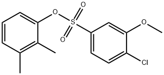 2,3-dimethylphenyl 4-chloro-3-methoxybenzenesulfonate Structure