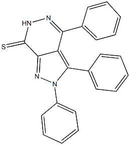 2,3,4-triphenyl-2,6-dihydro-7H-pyrazolo[3,4-d]pyridazine-7-thione 구조식 이미지