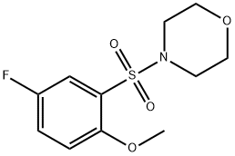 4-[(5-fluoro-2-methoxyphenyl)sulfonyl]morpholine 구조식 이미지