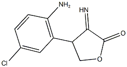 4-(2-amino-5-chlorophenyl)-3-iminodihydro-2(3H)-furanone 구조식 이미지