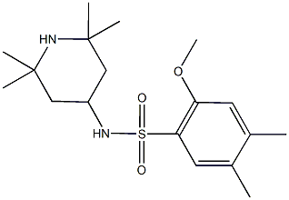 2-methoxy-4,5-dimethyl-N-(2,2,6,6-tetramethyl-4-piperidinyl)benzenesulfonamide 구조식 이미지