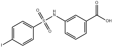 3-{[(4-iodophenyl)sulfonyl]amino}benzoicacid Structure
