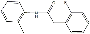2-(2-fluorophenyl)-N-(2-methylphenyl)acetamide Structure