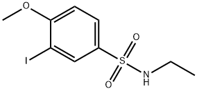 N-ethyl-3-iodo-4-methoxybenzenesulfonamide 구조식 이미지