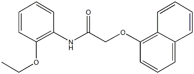 N-(2-ethoxyphenyl)-2-(1-naphthyloxy)acetamide Structure