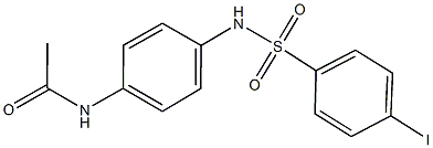 N-(4-{[(4-iodophenyl)sulfonyl]amino}phenyl)acetamide 구조식 이미지