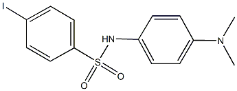 N-[4-(dimethylamino)phenyl]-4-iodobenzenesulfonamide 구조식 이미지