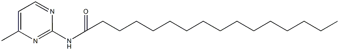 N-(4-methyl-2-pyrimidinyl)hexadecanamide Structure