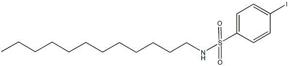 N-dodecyl-4-iodobenzenesulfonamide Structure