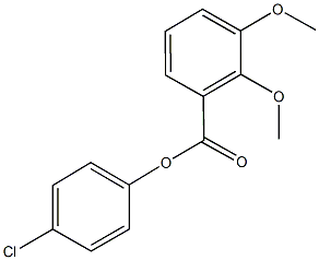 4-chlorophenyl 2,3-dimethoxybenzoate Structure
