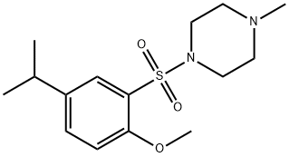 4-isopropyl-2-[(4-methyl-1-piperazinyl)sulfonyl]phenyl methyl ether 구조식 이미지