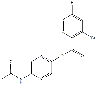 4-(acetylamino)phenyl 2,4-dibromobenzoate 구조식 이미지