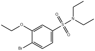 4-bromo-3-ethoxy-N,N-diethylbenzenesulfonamide Structure