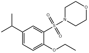 ethyl 4-isopropyl-2-(4-morpholinylsulfonyl)phenyl ether Structure