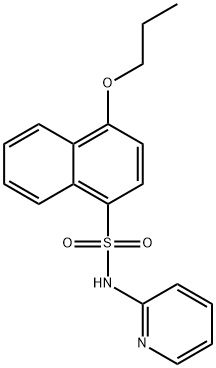 4-propoxy-N-(2-pyridinyl)-1-naphthalenesulfonamide 구조식 이미지